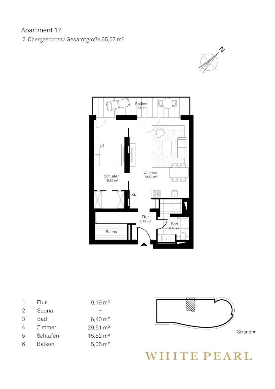 White Pearl Apartment 2.12 Timmendorfer Strand Buitenkant foto